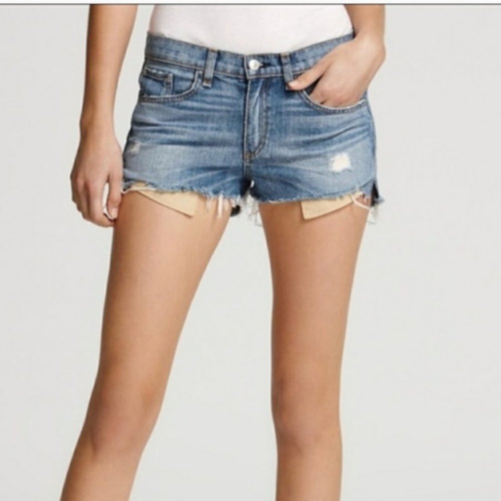 rag & bone The Mila Short Color Moss Style W1911K800 Size US 30